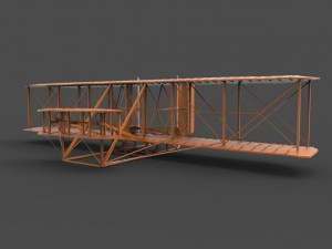 wright brothers flyer 3d 3D Print Model