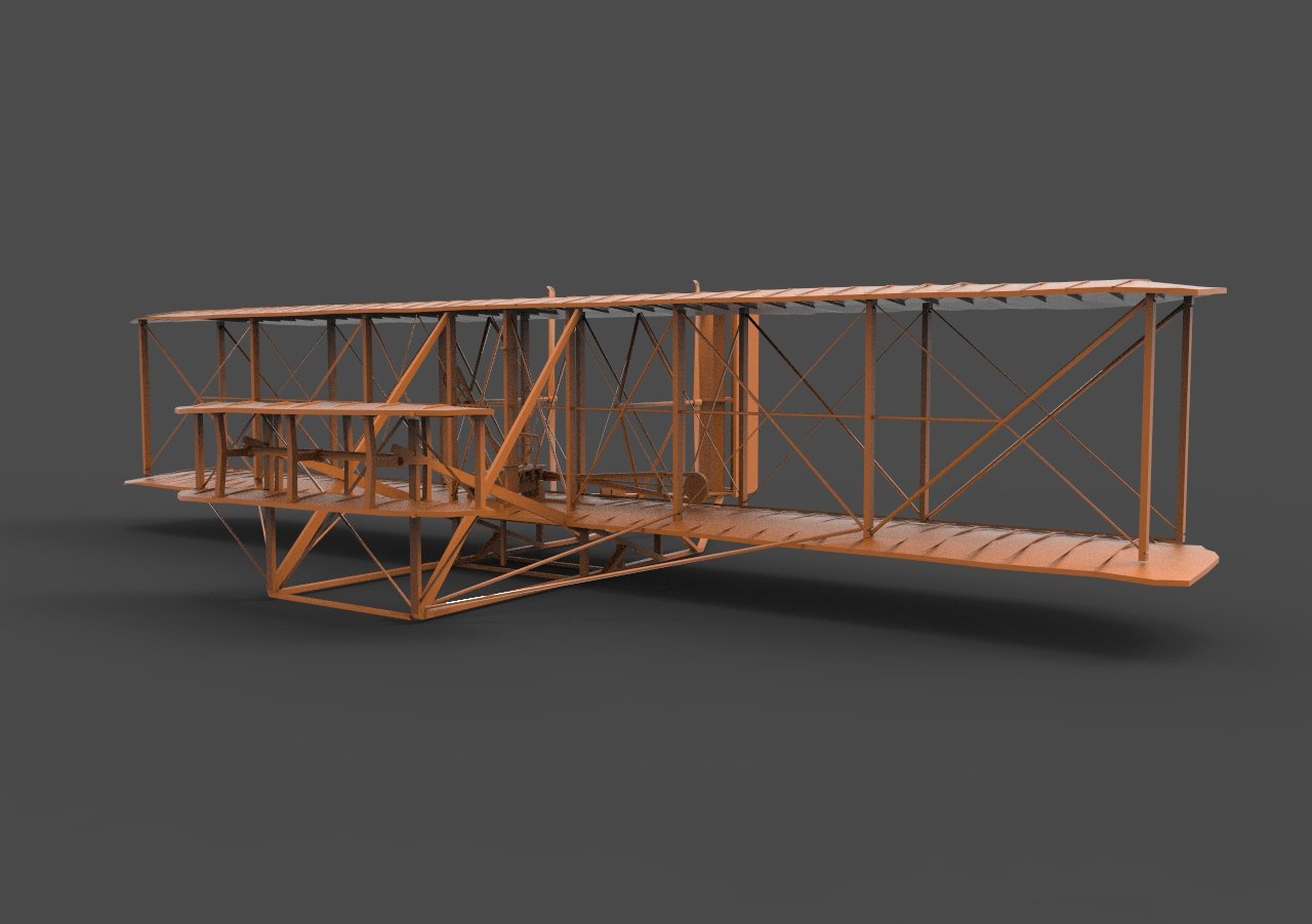 Wright Brothers Flyer 3d 3d Model In Vehicle 3dexport
