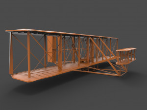 wright brothers flyer 3d Modelo de impresión 3D