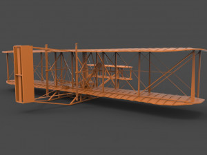 wright brothers flyer 3d Modelo de impresión 3D