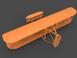 wright brothers flyer 3d Modelo de impresión 3D