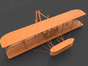 wright brothers flyer 3d Modelo de impresión 3D