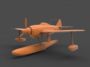 kawanishi n1k 3D-Druckmodell