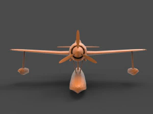 kawanishi n1k 3D Print Model