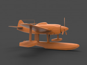 kawanishi n1k 3D Принт Модель