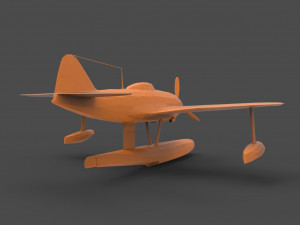 kawanishi n1k 3D Принт Модель
