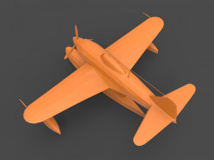 kawanishi n1k 3D Принт Модель