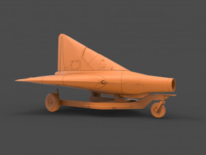 lippisch p13a 3Dプリントモデル