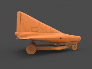 lippisch p13a 3Dプリントモデル