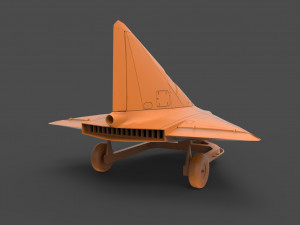 lippisch p13a 3Dプリントモデル