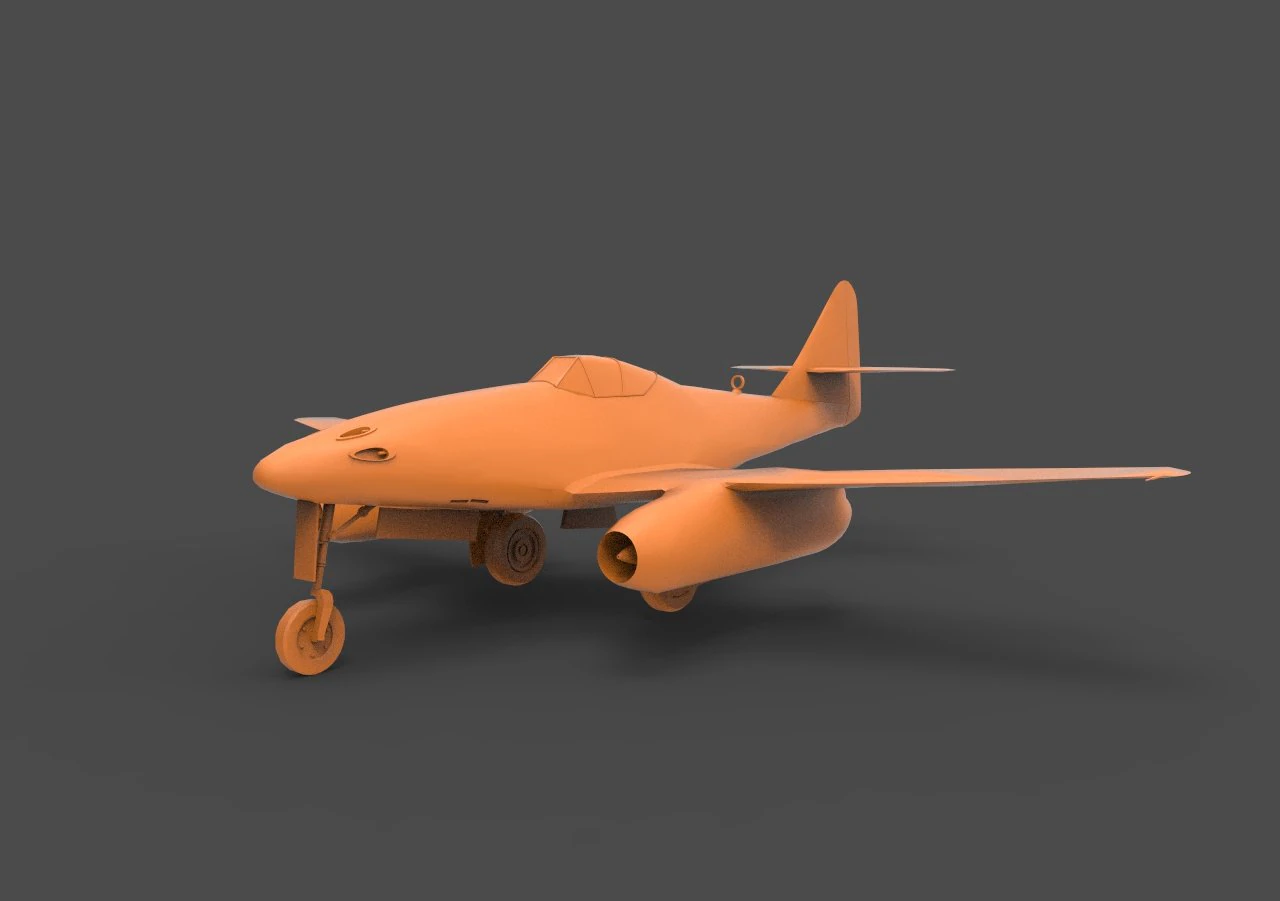 me262 3D Print Model .c4d .max .obj .3ds .fbx .stl .blend 