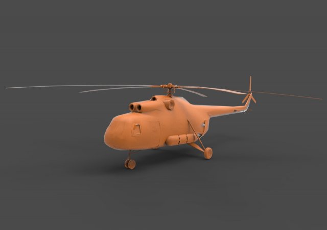 mi-8 3D Print Model .c4d .max .obj .3ds .fbx .stl .blend 