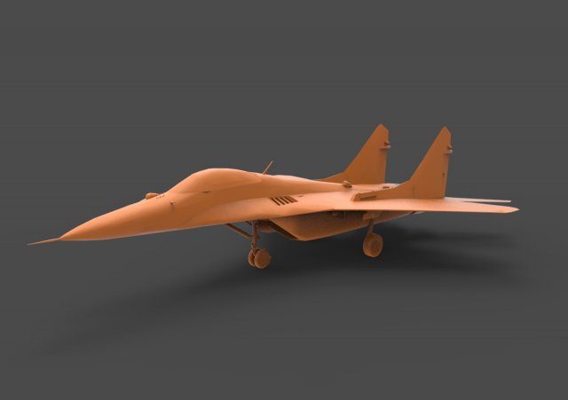 mig29 3D Принт Модель .c4d .max .obj .3ds .fbx .stl .blend 