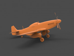 p-51 mustang 3D Принт Модель
