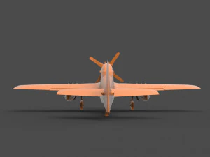 p-51 mustang 3D Print Model