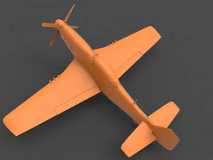 p-51 mustang 3D Print Model