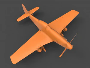 p-51 mustang 3D Print Model