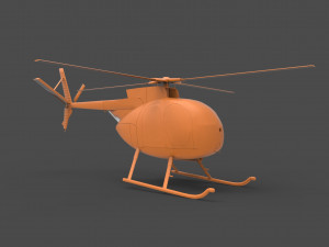 hughes oh-6 cayuse Model do druku 3D
