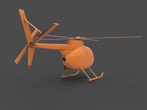 hughes oh-6 cayuse Model do druku 3D