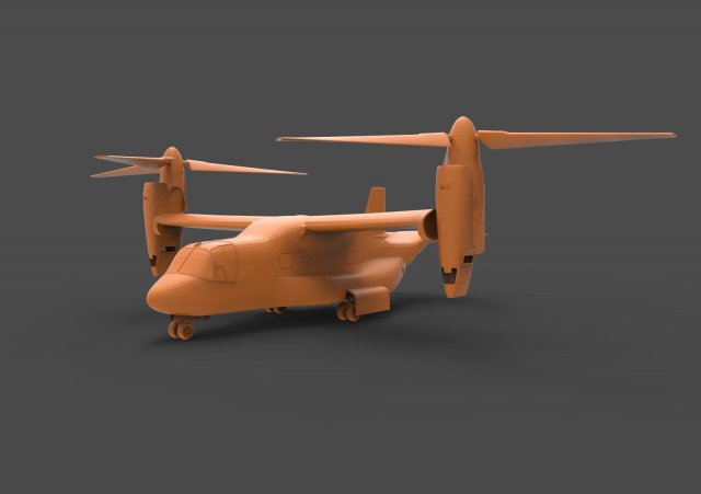 bell boeing v-22 3D प्रिंट मॉडल .c4d .max .obj .3ds .fbx .stl .blend 