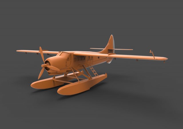 dhc-3 otter Modèles 3D en vedette .c4d .max .obj .3ds .fbx .stl .blend 