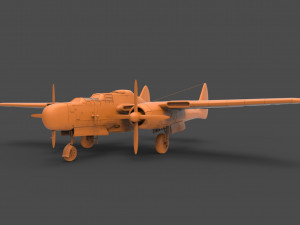 northrop p-61 3D-printmodel