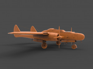 northrop p-61 3D Baskı Modeli