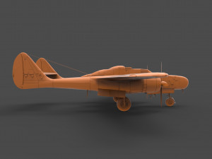 northrop p-61 3D Baskı Modeli
