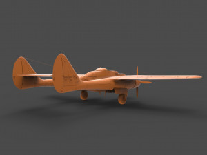 northrop p-61 3D Baskı Modeli