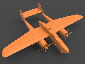 northrop p-61 3D Baskı Modeli