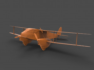 havilland dragon rapide 3D-printmodel