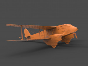havilland dragon rapide 3Dプリントモデル