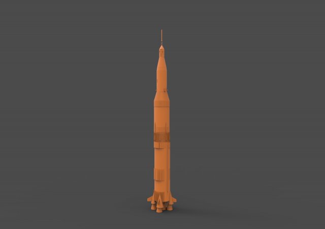 saturn rocket Modelo de impresión 3D .c4d .max .obj .3ds .fbx .stl .blend 