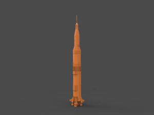Saturn-Rakete 3D Druckmodell