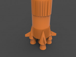 saturn rocket Modelo de impresión 3D
