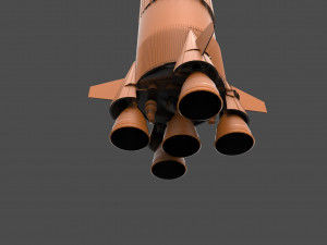 saturn rocket Modelo de impresión 3D
