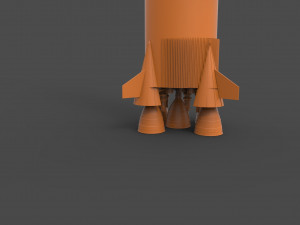 saturn rocket Modelo de impresión 3D