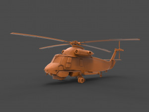 kaman uh-2 3D Print Model