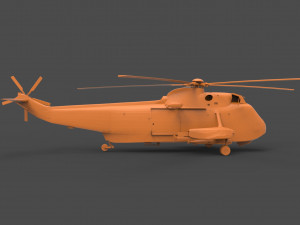kaman uh-2 navy 3D 프린트 모델