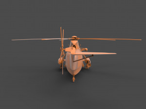 kaman uh-2 navy 3D 프린트 모델