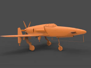 kyushu j7w shinden 3D Print Model