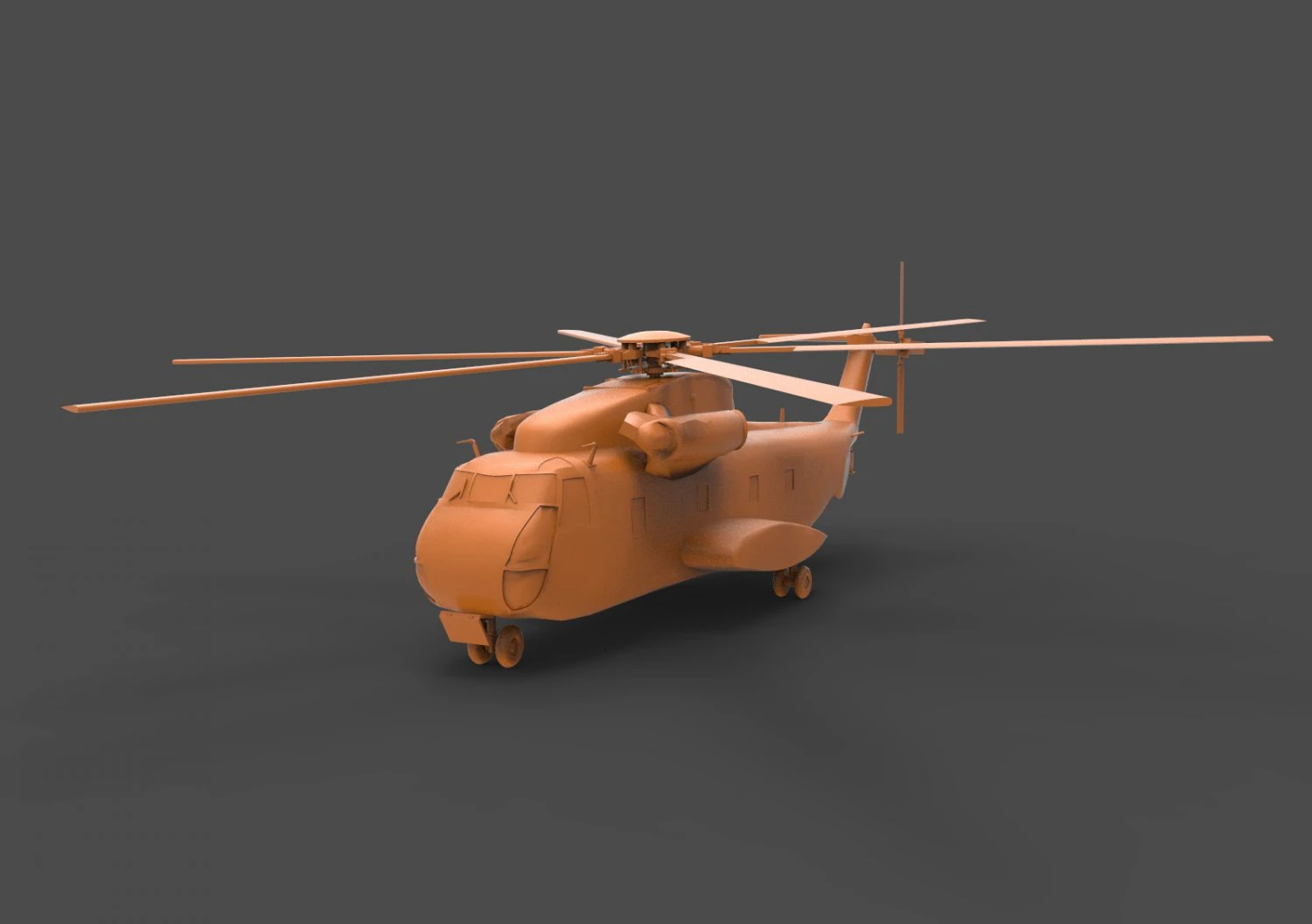 sikorsky ch-53 3D Print Model .c4d .max .obj .3ds .fbx .stl .blend
