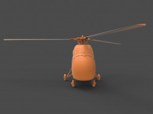 sikorsky h-19 Model Cetak 3D