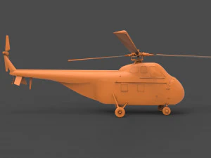 sikorsky h-19 3D Print Model