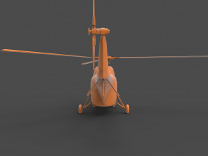 sikorsky h-19 Model Cetak 3D