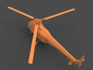 sikorsky h-19 3D Print Model