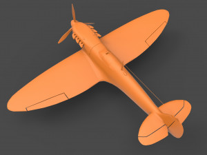 supermarine spitfire 3D 프린트 모델