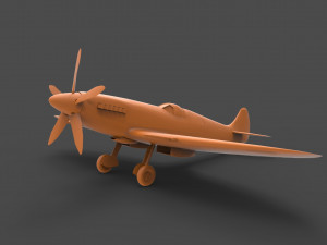 spitfire mk xiv 3D-printmodel