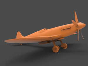 spitfire mk xiv 3D प्रिंट मॉडल