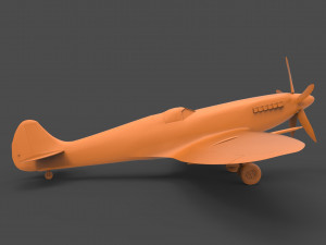 spitfire mk xiv 3D प्रिंट मॉडल